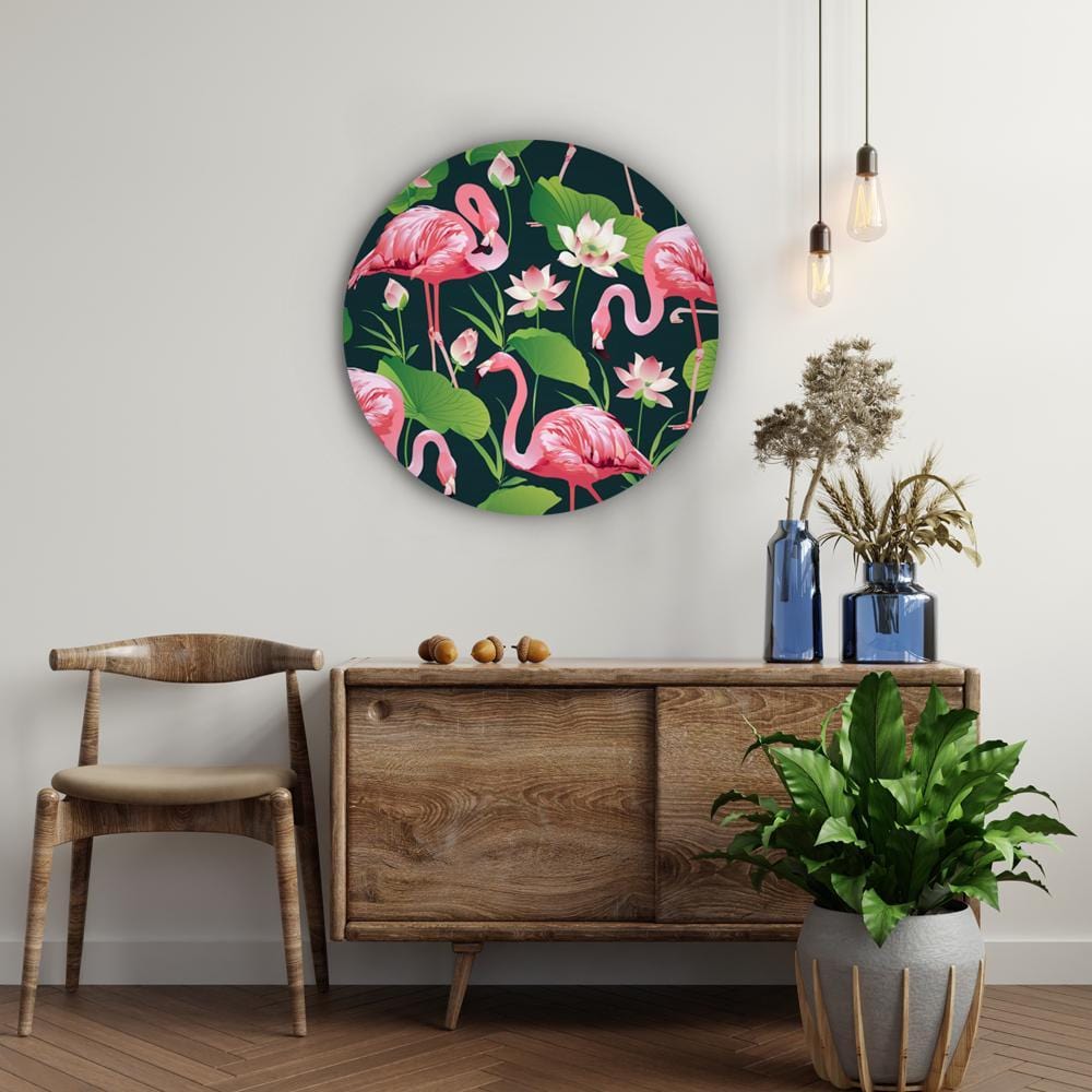 Feet Up Flamingos Canvas (Matte Finish) - The Artment