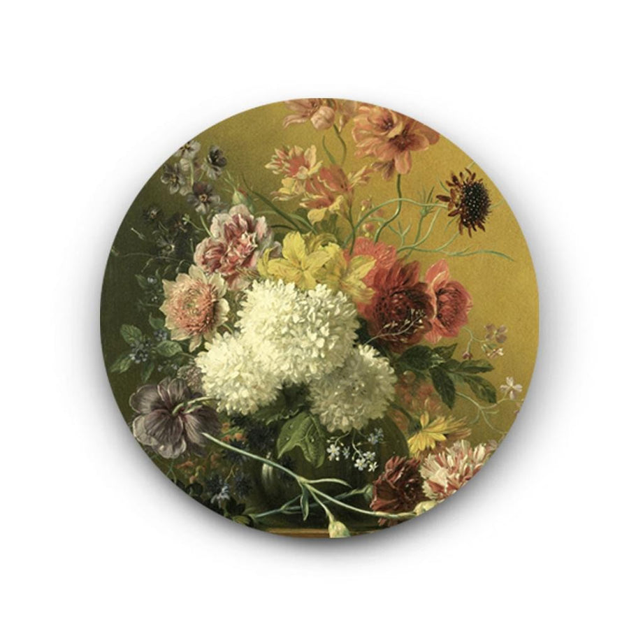 Flowers in an Imperial Style Canvas (Matte Finish) - The Artment