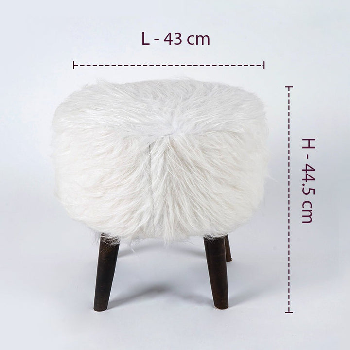 Furry Lox Shaggy Stool - The Artment