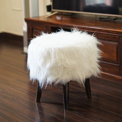 Furry Lox Shaggy Stool - The Artment