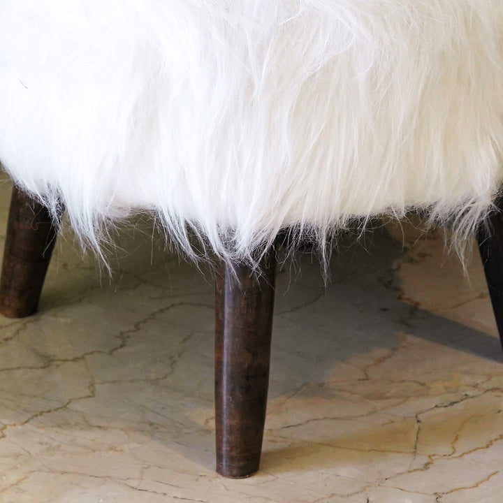 Furry Lox Shaggy Stool - The Artment