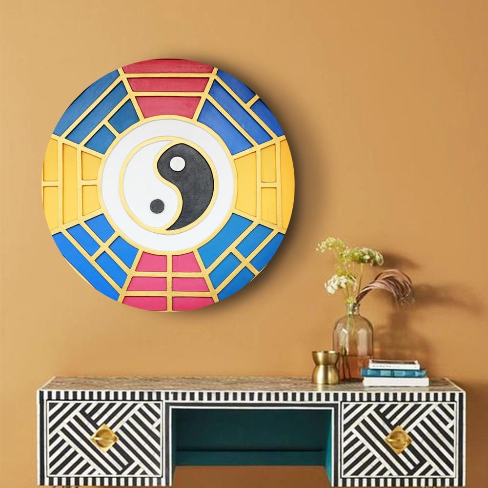 Geometric Yin Yang Dynamic Canvas (Matte Finish) - The Artment