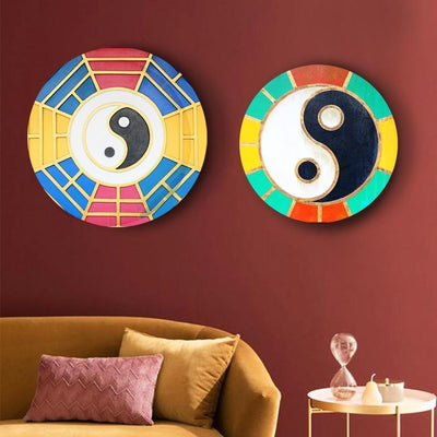 Geometric Yin Yang Dynamic Canvas (Matte Finish) - The Artment