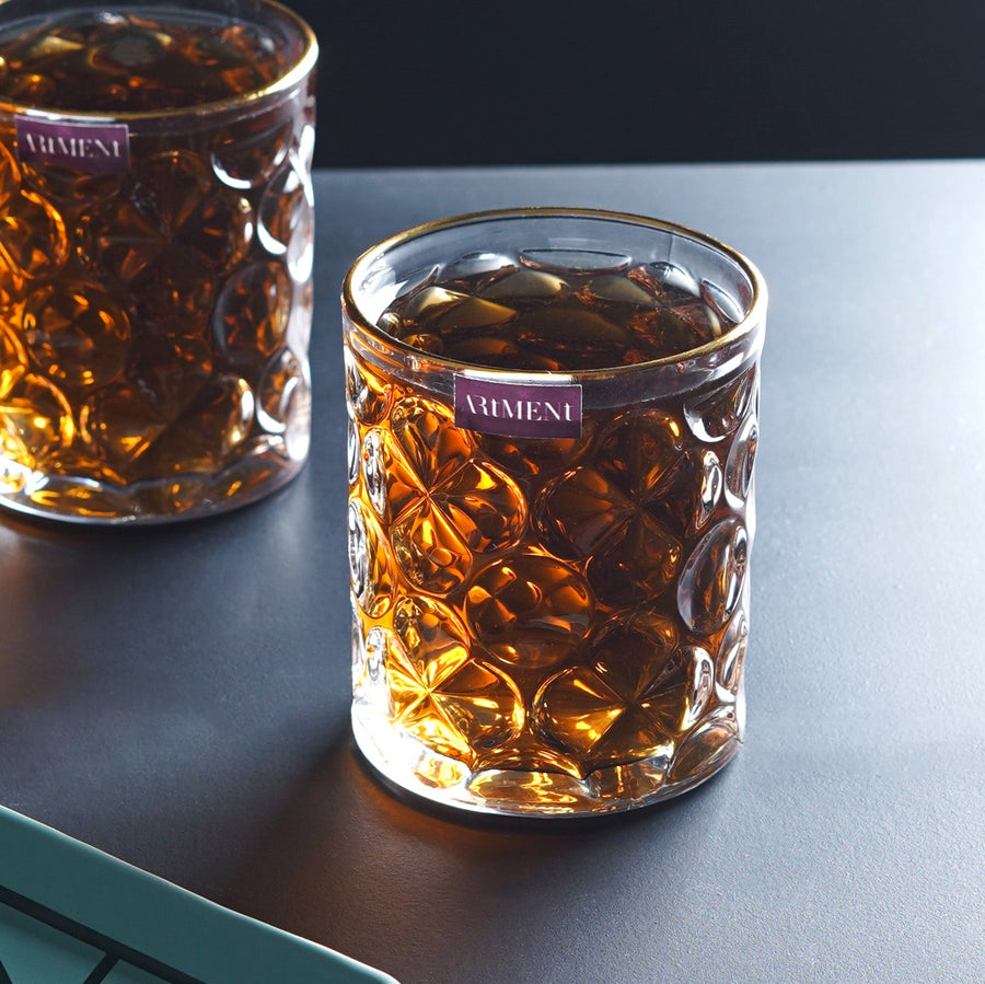 Gilded Bubble Symphony Whiskey Glasses - The Artment