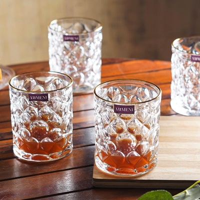 Gilded Bubble Symphony Whiskey Glasses - The Artment