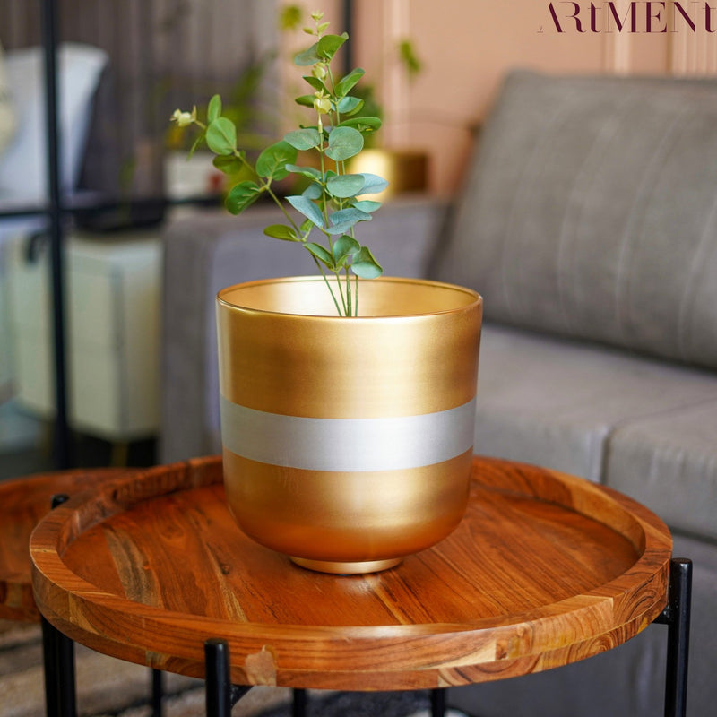 Glimmering Garden Gem Metal Planter - The Artment