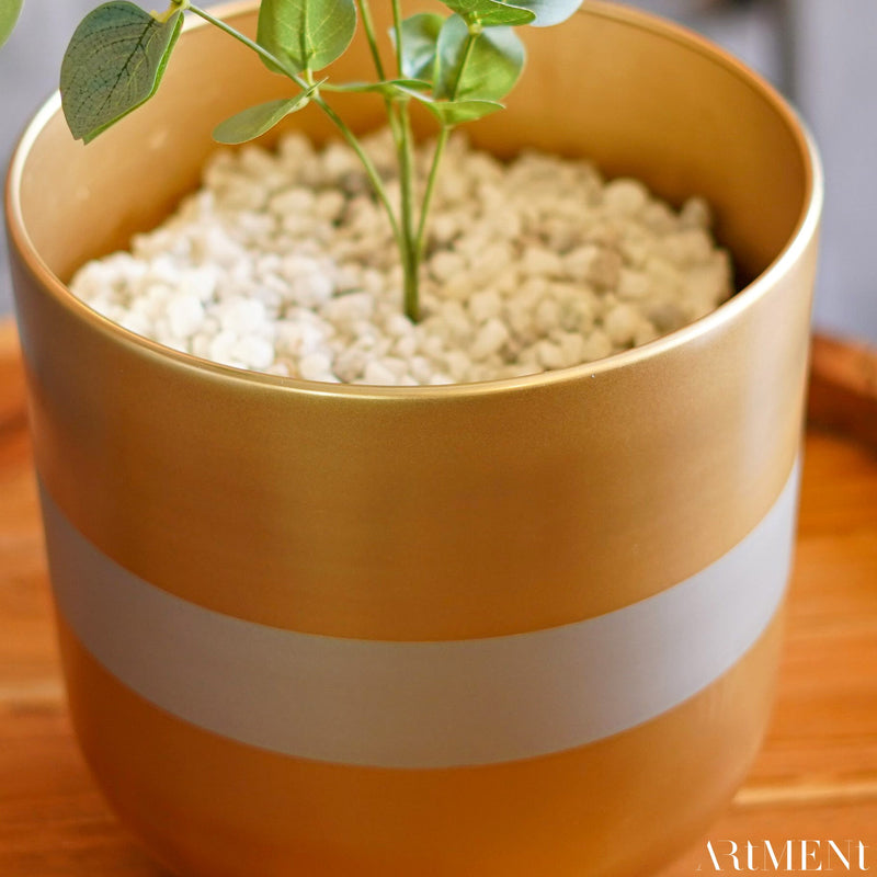 Glimmering Garden Gem Metal Planter - The Artment