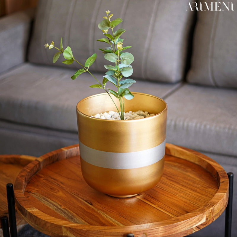 Glimmering Garden Gem Metal Planter - The Artment