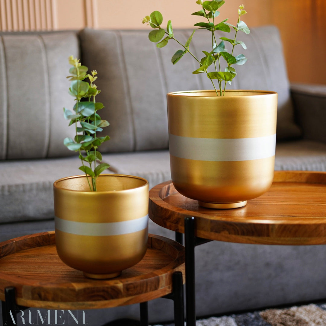 Glimmering Garden Gem Metal Planter - The Artment