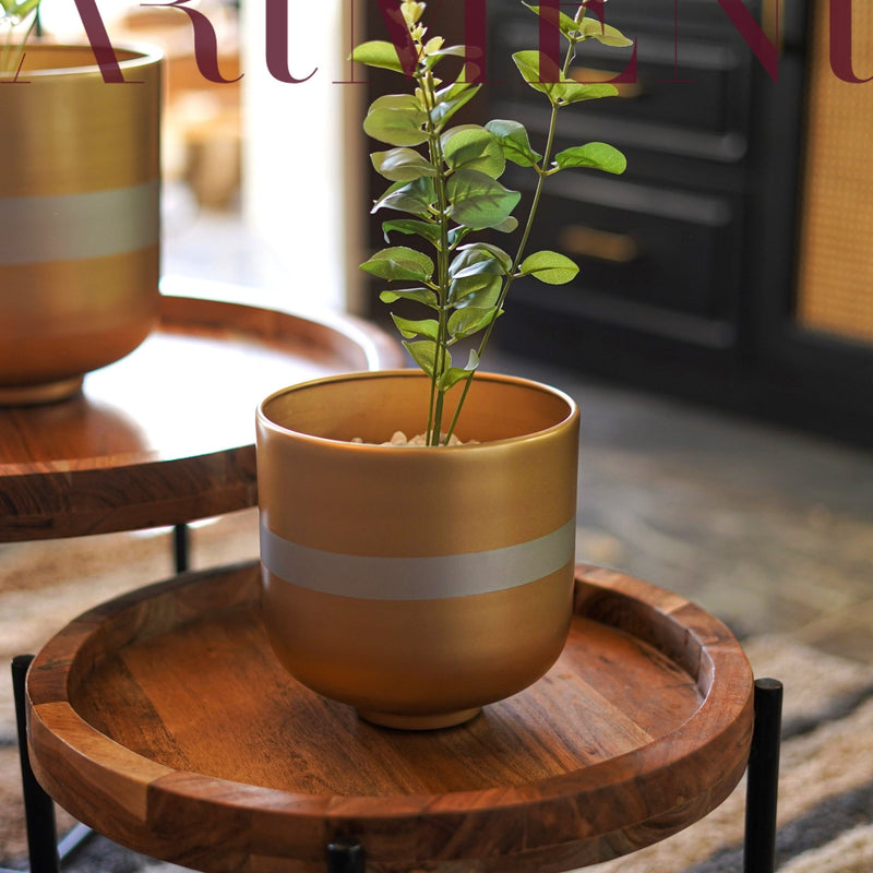 Glimmering Garden Gem Metal Planter - The Artment