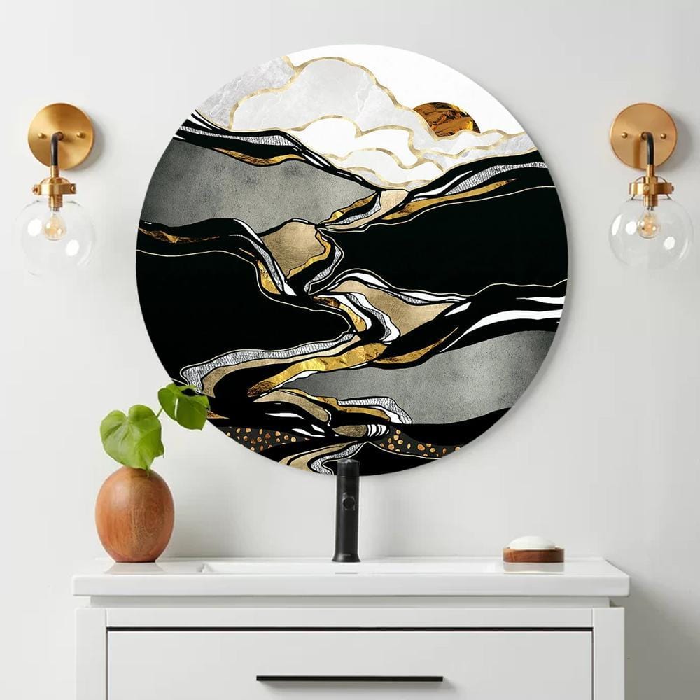 Gold Scape Canvas (Matte Finish) - The Artment