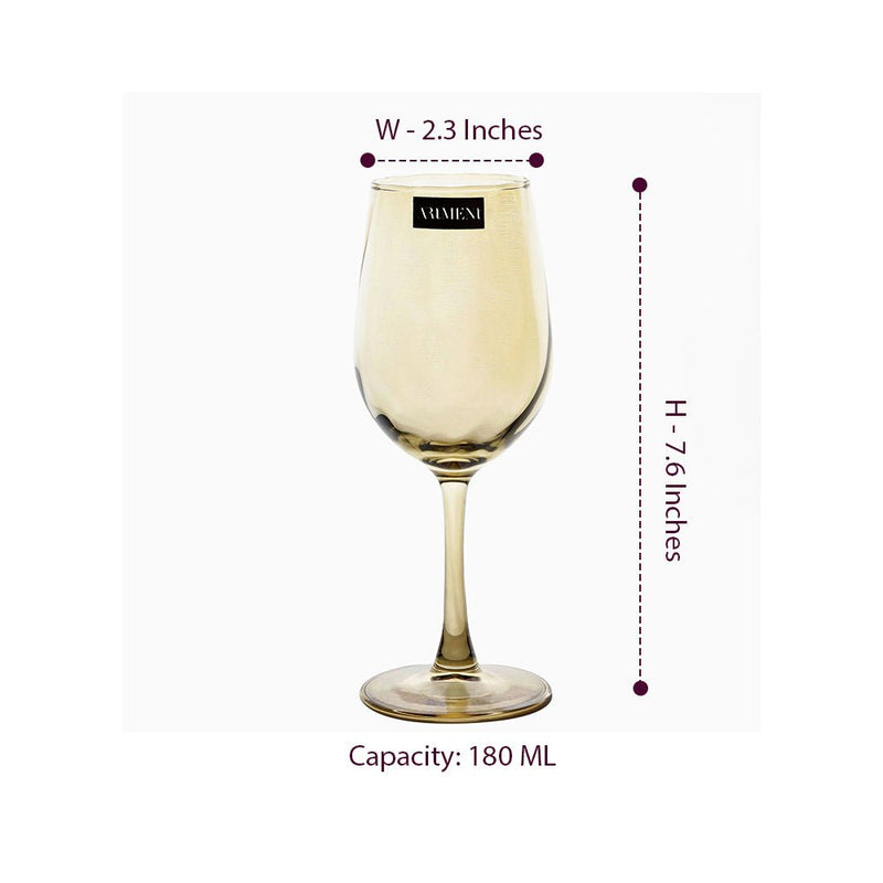 Gold Toned Royal Ascot Wine Glass - The Artment