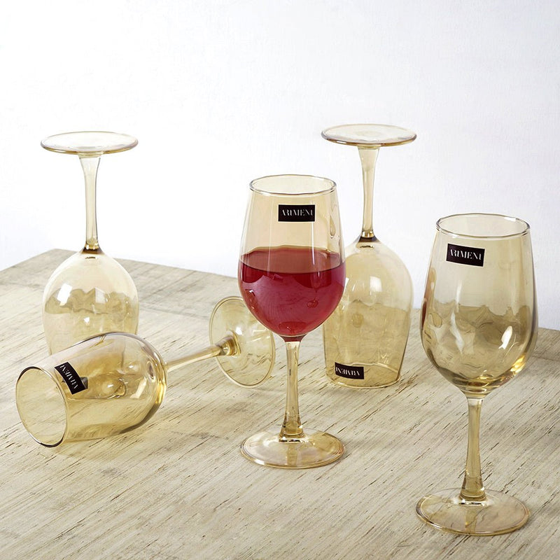 Gold Toned Royal Ascot Wine Glass - The Artment