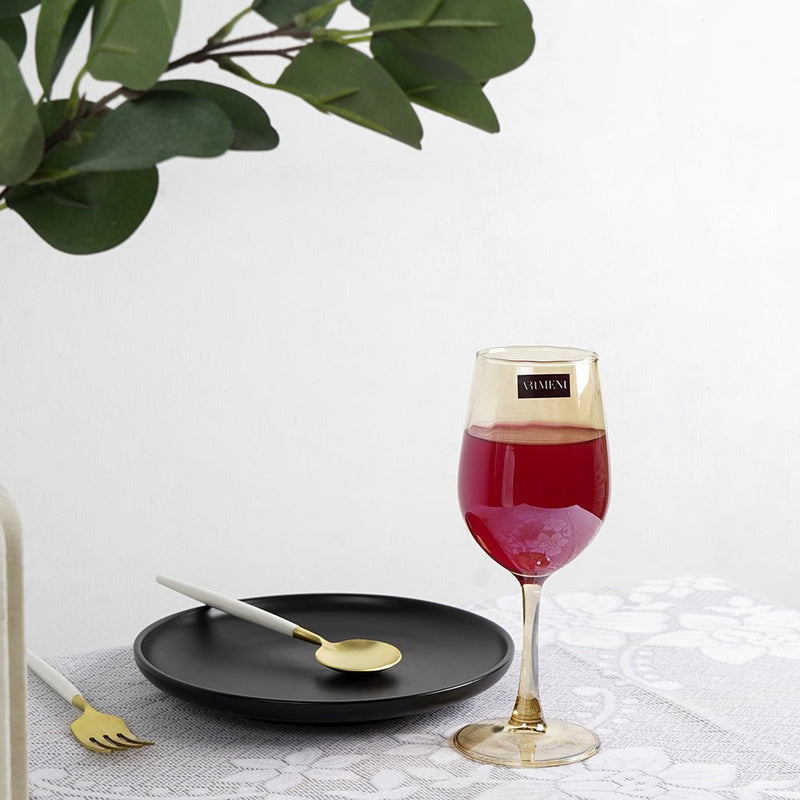 Gold Toned Royal Ascot Wine Glass - The Artment