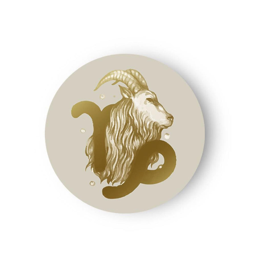 Golden Capricorn - Zodiac Canvas (Matte Finish) - The Artment