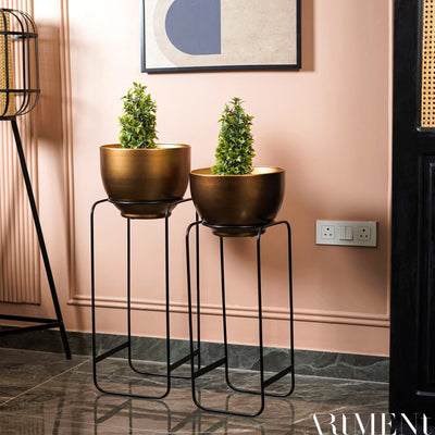 Golden Heights Floor Planter - The Artment