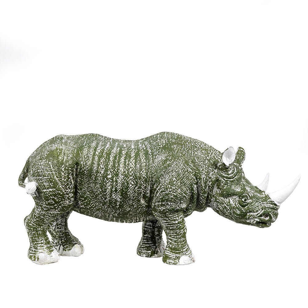 Golden - Horned Rhino Table Accent - The Artment