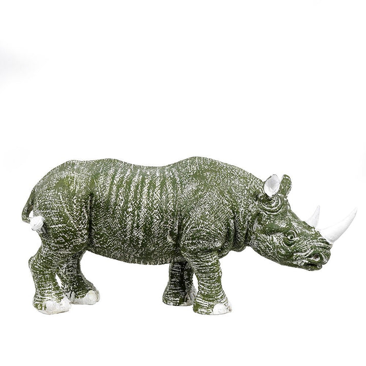 Golden - Horned Rhino Table Accent - The Artment