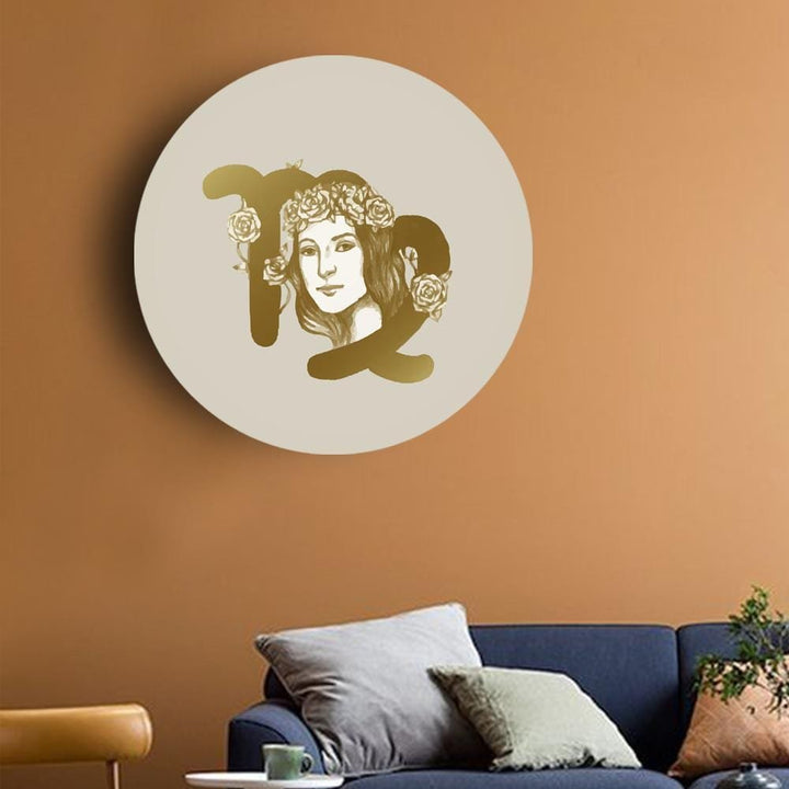 Golden Loyalty with Virgo - Zodiac Canvas (Matte Finish) - The Artment