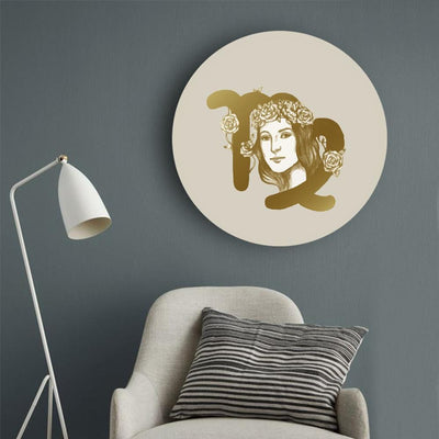 Golden Loyalty with Virgo - Zodiac Canvas (Matte Finish) - The Artment