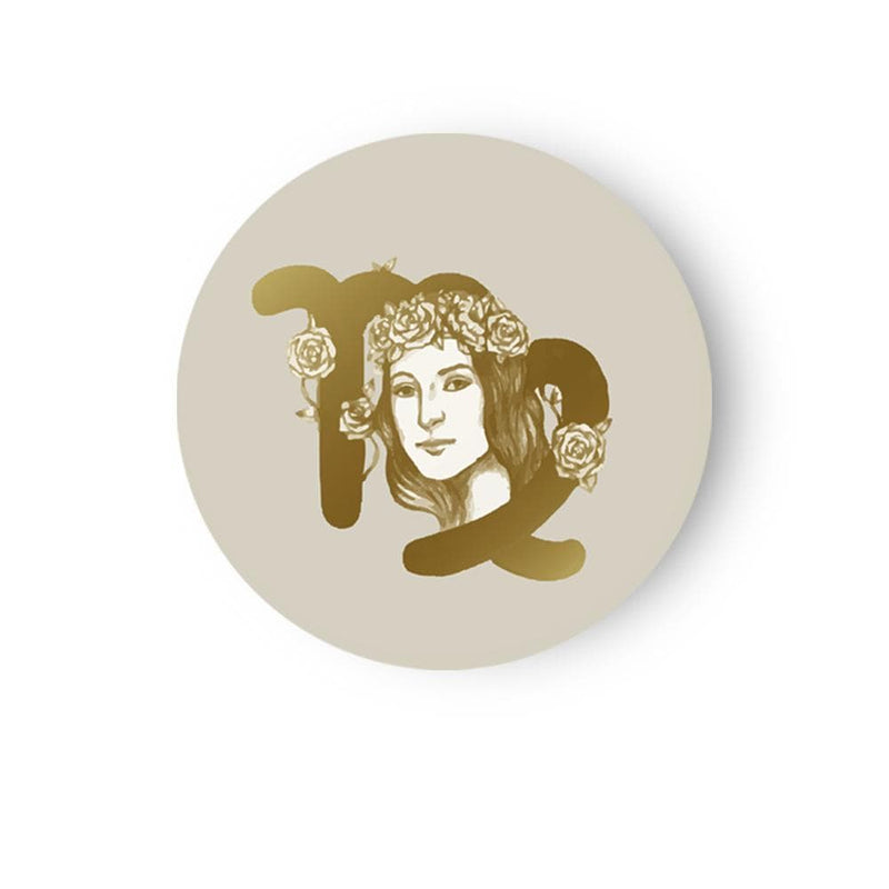 Golden Loyalty with Virgo - Zodiac Canvas (Matte Finish) - The Artment