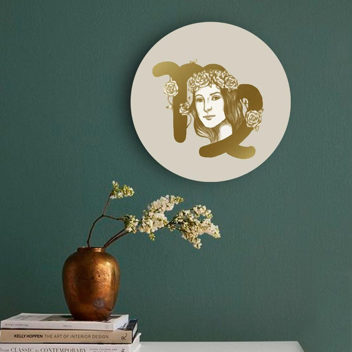 Golden Loyalty with Virgo - Zodiac Canvas (Matte Finish) - The Artment