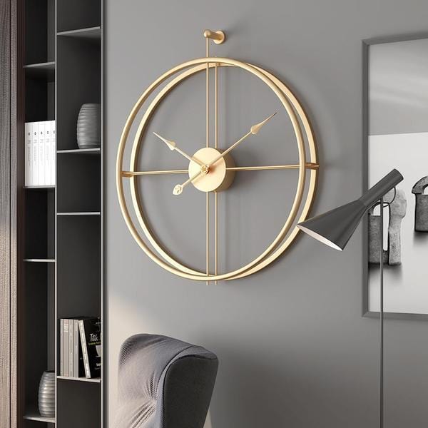 Golden Scarlett Minimalist Wall Clock - The Artment