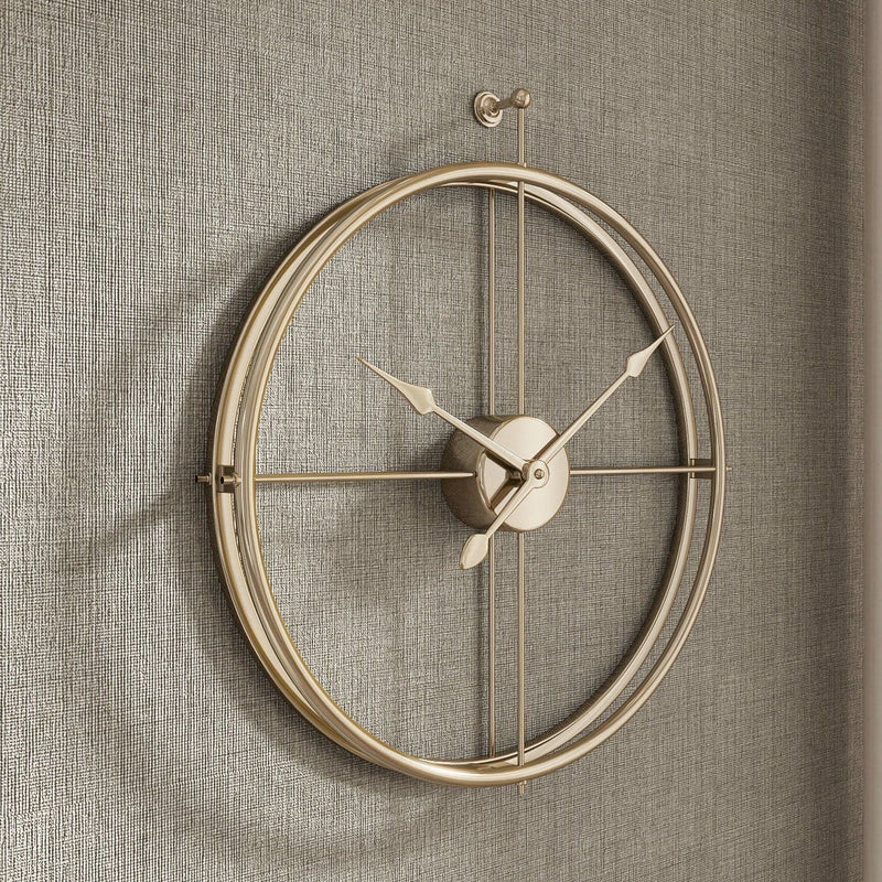 Golden Scarlett Minimalist Wall Clock - The Artment