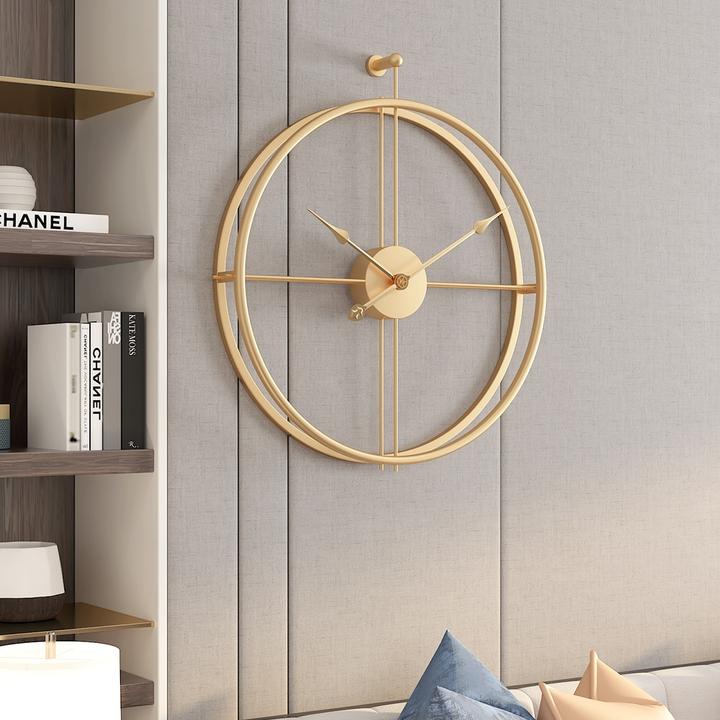 Golden Scarlett Minimalist Wall Clock - The Artment