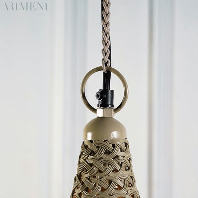 Golden Weave Nest Metal Pendant Lamp - The Artment