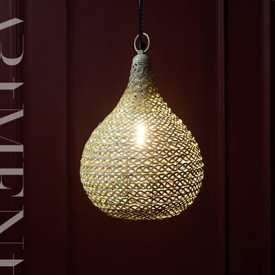 Golden Weave Nest Metal Pendant Lamp - The Artment