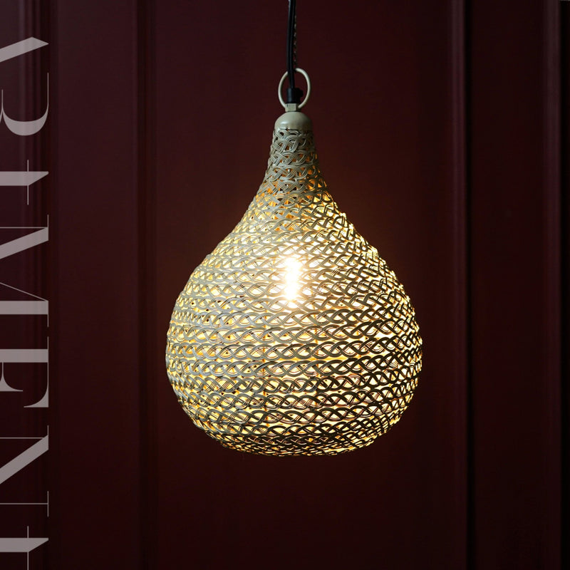 Golden Weave Nest Metal Pendant Lamp - The Artment