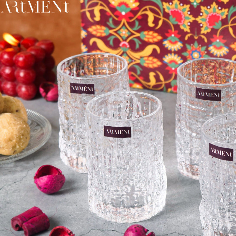 Hammer Patterned Drinking Glass - The Artment