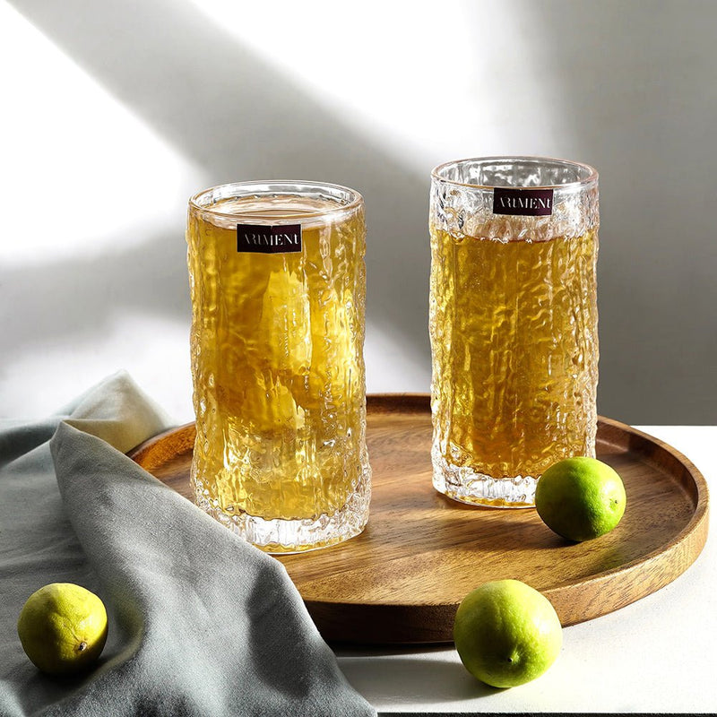 Hammer Patterned Drinking Glass - The Artment