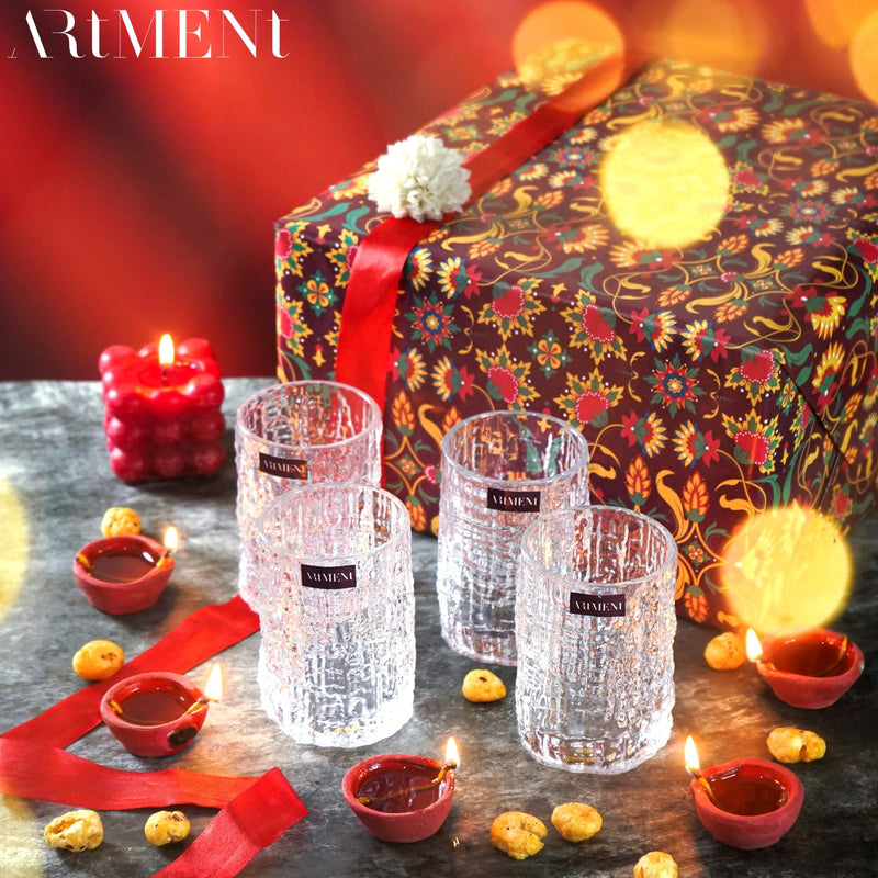 Hammer Patterned Drinking Glass - The Artment