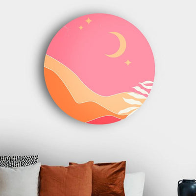 Hues of Pink Landscape Canvas (Matte Finish) - The Artment