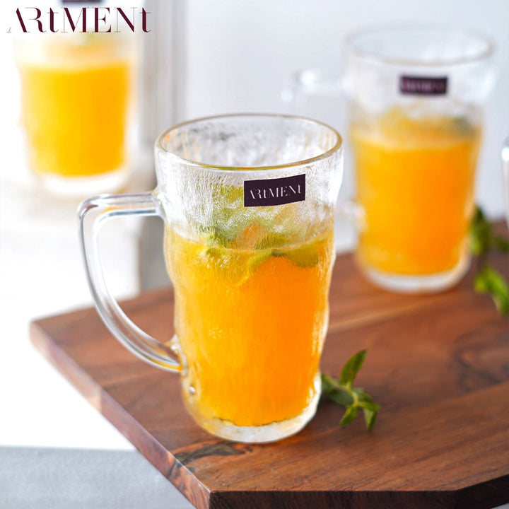 Impressionism Frosted Beer Mug Set - The Artment