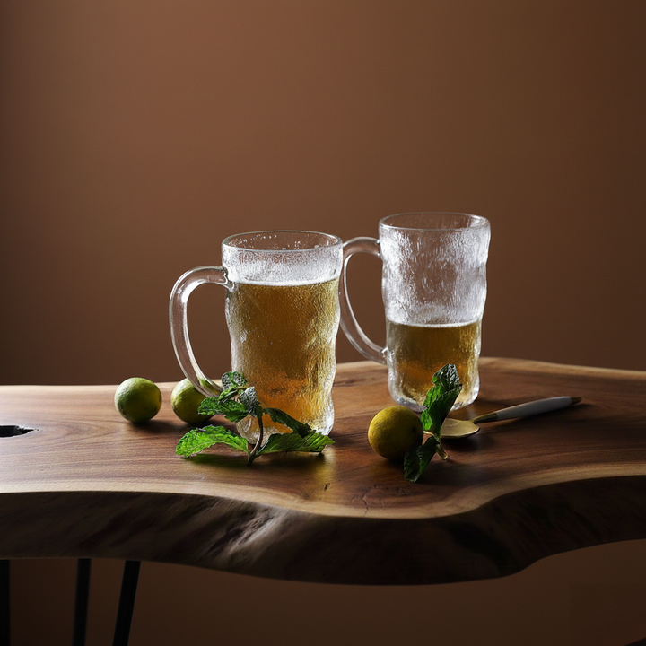 Impressionism Frosted Beer Mug Set