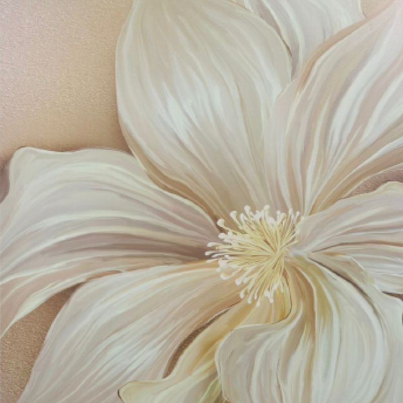 LARGE FLOWER WALL PAINTING - The Artment