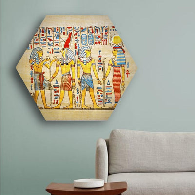 Life of Pharaohs Hexagonal Canvas (Matte Finish) - The Artment