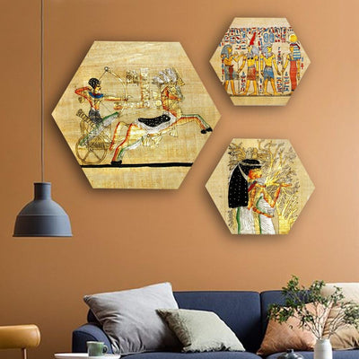 Life of Pharaohs Hexagonal Canvas (Matte Finish) - The Artment