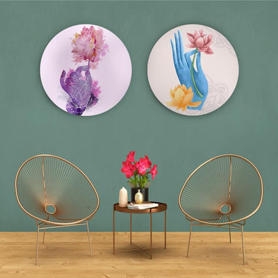 Lively Lotus and Colors Canvas (Matte Finish) - The Artment