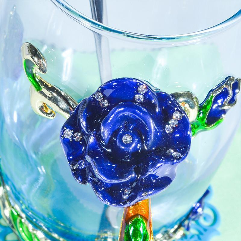 Luxury Crystal Paradise Glass Mug (With Spoon) - The Artment