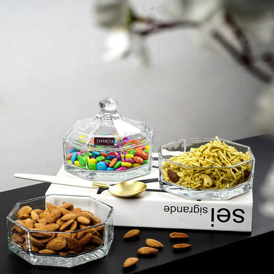 Luxury Trio Of Fun Candy Jar (3 Tier) - The Artment