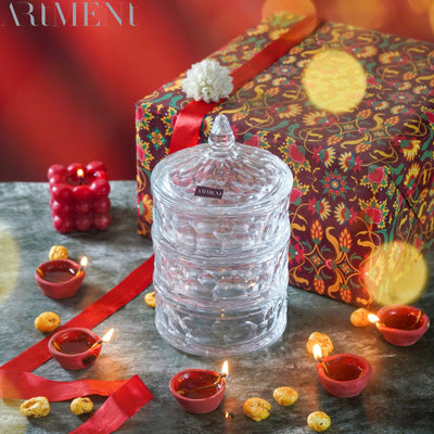 Luxury Trio Of Fun Candy Jar (3 Tier) - The Artment