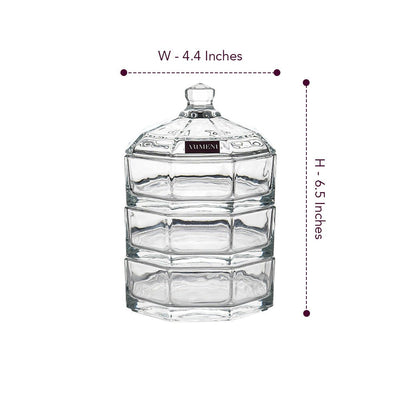 Luxury Trio Of Fun Candy Jar (3 Tier) - The Artment