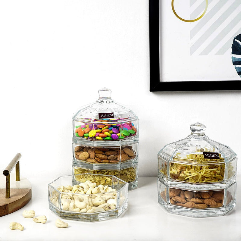 Luxury Trio Of Fun Candy Jar (3 Tier) - The Artment