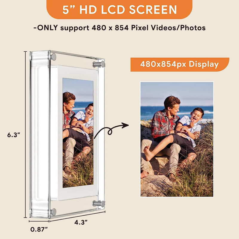 Memory Wave : Digital Acrylic Video Photo Frame - The Artment