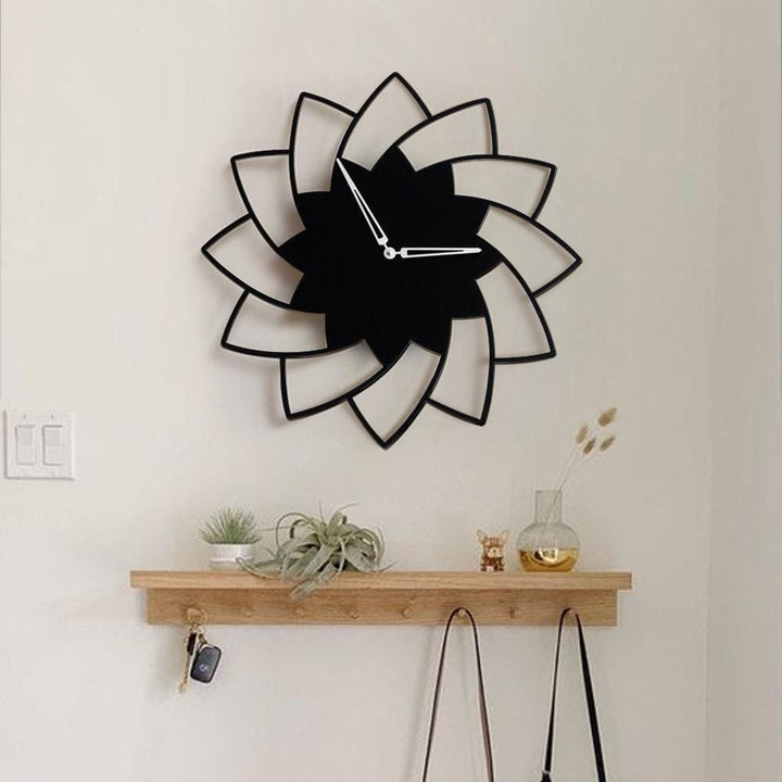 Minimal Floral Wall Clock - The Artment