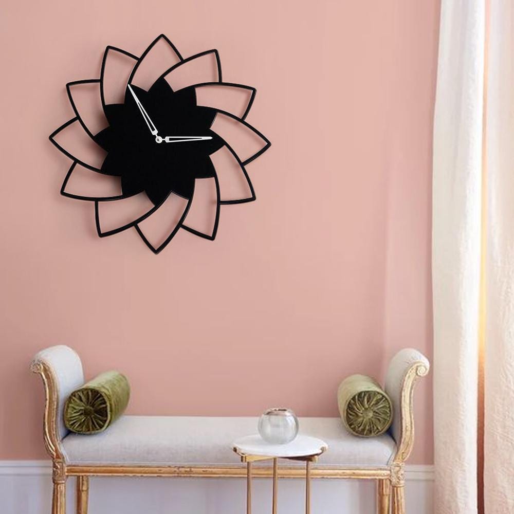 Minimal Floral Wall Clock - The Artment